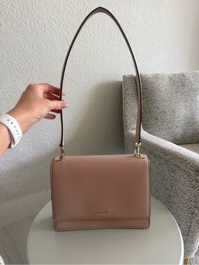 kate spade Blush Pink Leather Shoulder Bag with Gold Hardware